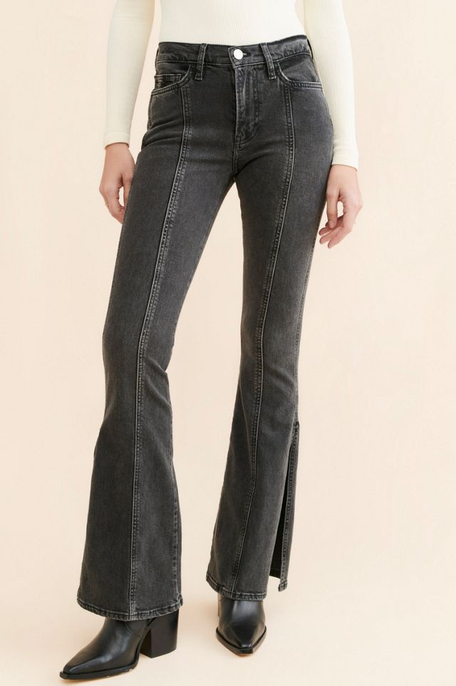 FRAME Pixie Le High Flare Side Slit Jeans #4