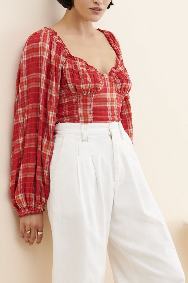 Cherry Bomb Plaid Blouse #1