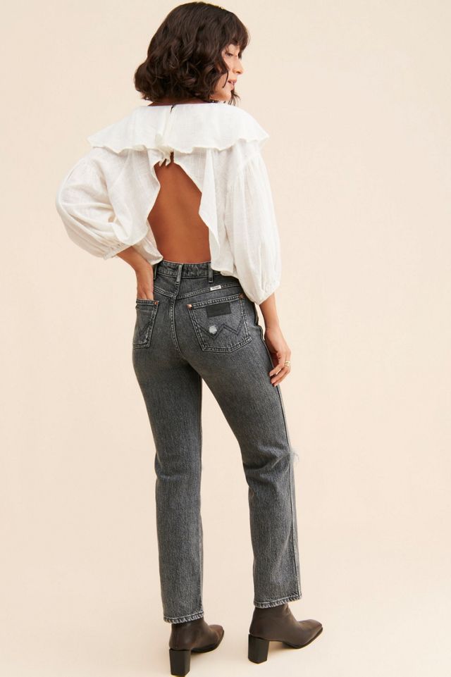 Wrangler Wild West High-Rise Straight Leg Jeans #1