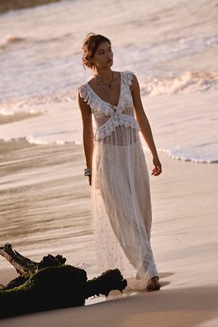 Bronx and Banco Megan Blanc Maxi Dress | Free People