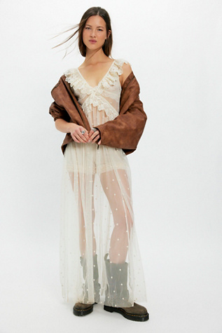 Rosy Days Maxi Slip Dress