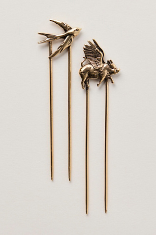 Novelty Animal Hair Pin by Free People