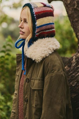 Free People Deja Vu Space-dyed Knit Balaclava Neck Warmer Winter Travel Hat NWT Free People Balaclava Deja Vu Space Dyed San Brown NWOT $49  main image 3