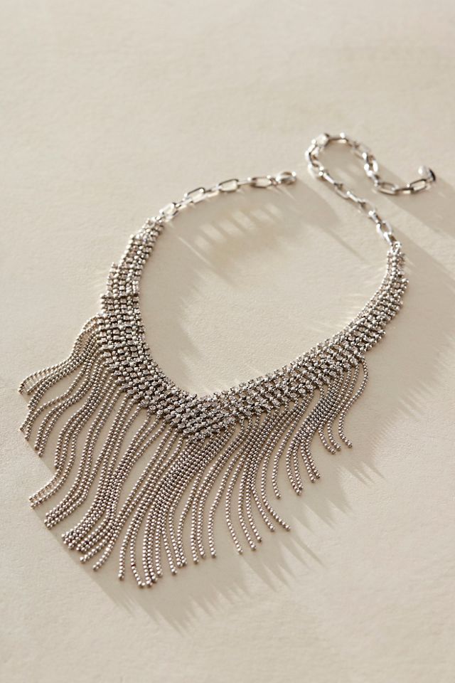 Cross My Heart Fringe Necklace #1