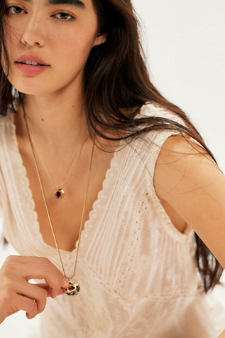 Relic Pendant Necklace at Free People in Red
