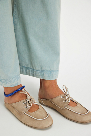 Yachting Day Boat Mules by Jeffrey Campbell at Free People in Tan, Size: US 8