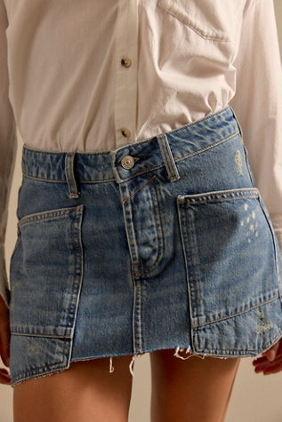 Mini-jupe en denim Dolly We The Free