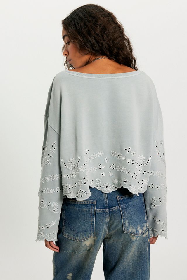 Sweat-shirt brodé Iris #1