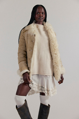 Женская куртка Nigel Preston Hand-Painted Shearling, цвет: Рыжевато-коричневый — фото 2