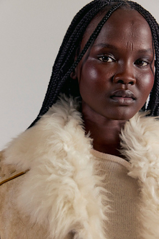 Женская куртка Nigel Preston Hand-Painted Shearling, цвет: Рыжевато-коричневый — фото 3
