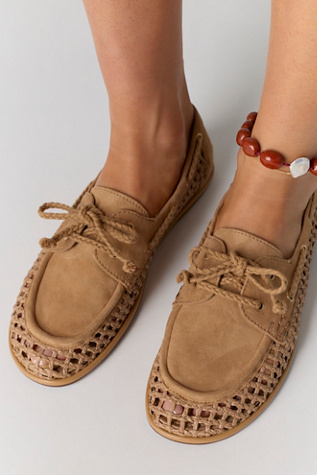 Bria Boat Shoes by Sam Edelman at Free People in Tan, Size: US 8.5