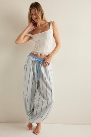 Over The Moon House Pants by Intimately at Free People in Blue, Size: S