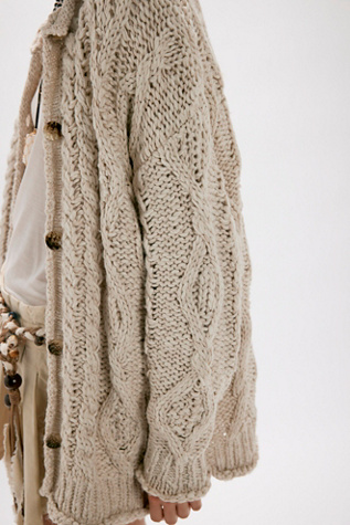 Opal Knit Cardi by Free People in White, Size: XS