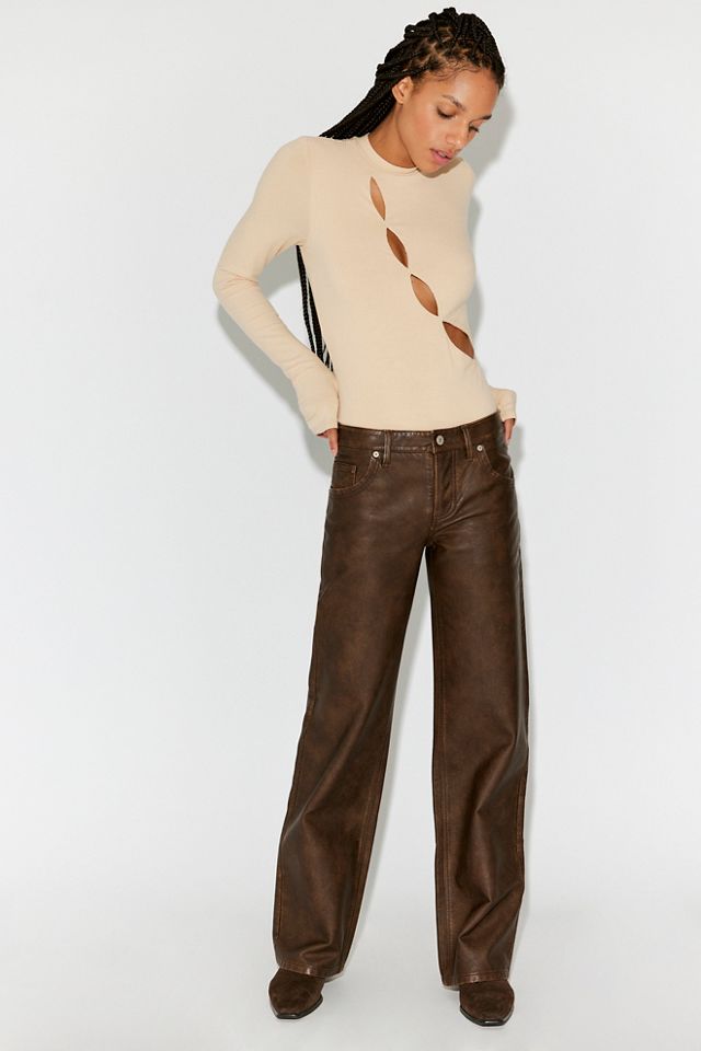 AFRM Andrei Asymmetric Rib Bodysuit #2