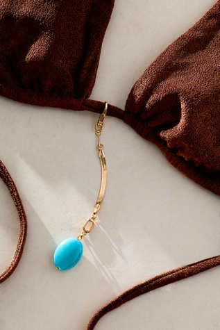 Lyra Bikini Charm by Free People in Gold