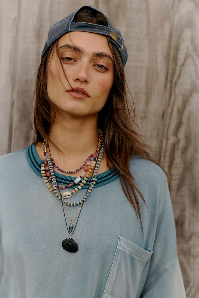 Hailee Semiprecious Layered Beaded Necklace #8