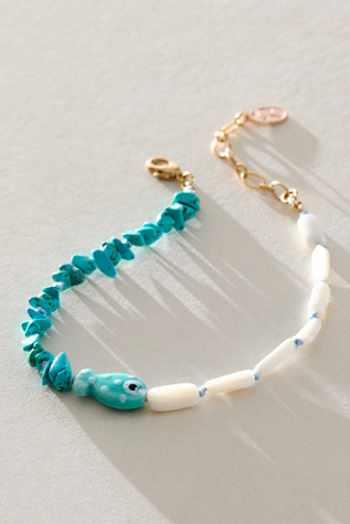 Ariana Ost Gone Fishing Semiprecious Stone Anklet