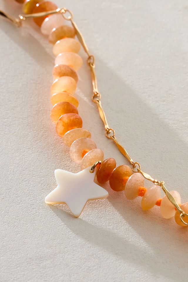 Ariana Ost Iridessa Semiprecious Stone Anklet #1