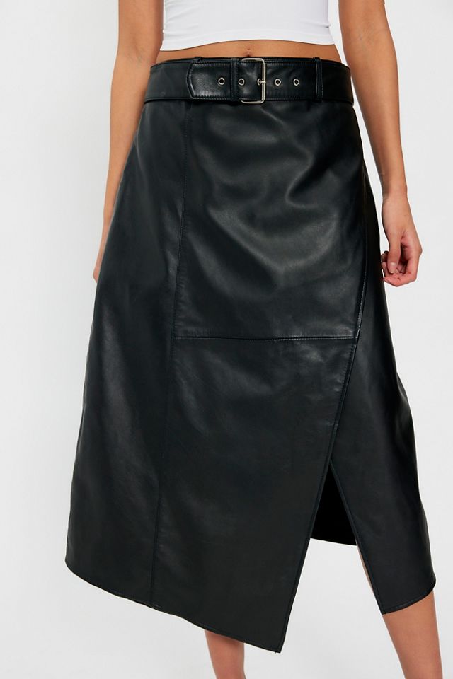 Deadwood Kalmer Leather Midi Skirt #2