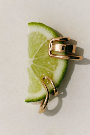 Karmic Ear Cuff by Free People in Gold