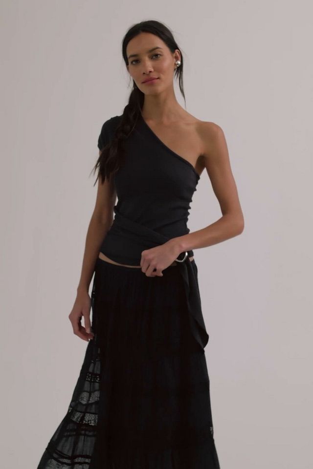 FP One Lily Lace Midi Skirt | Free People