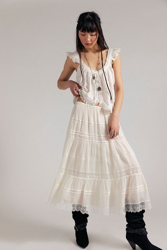 FP One Lily Lace Maxi Skirt | Free People