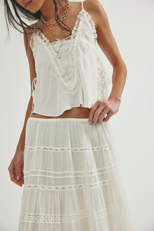Jupe midi en dentelle Lily FP One