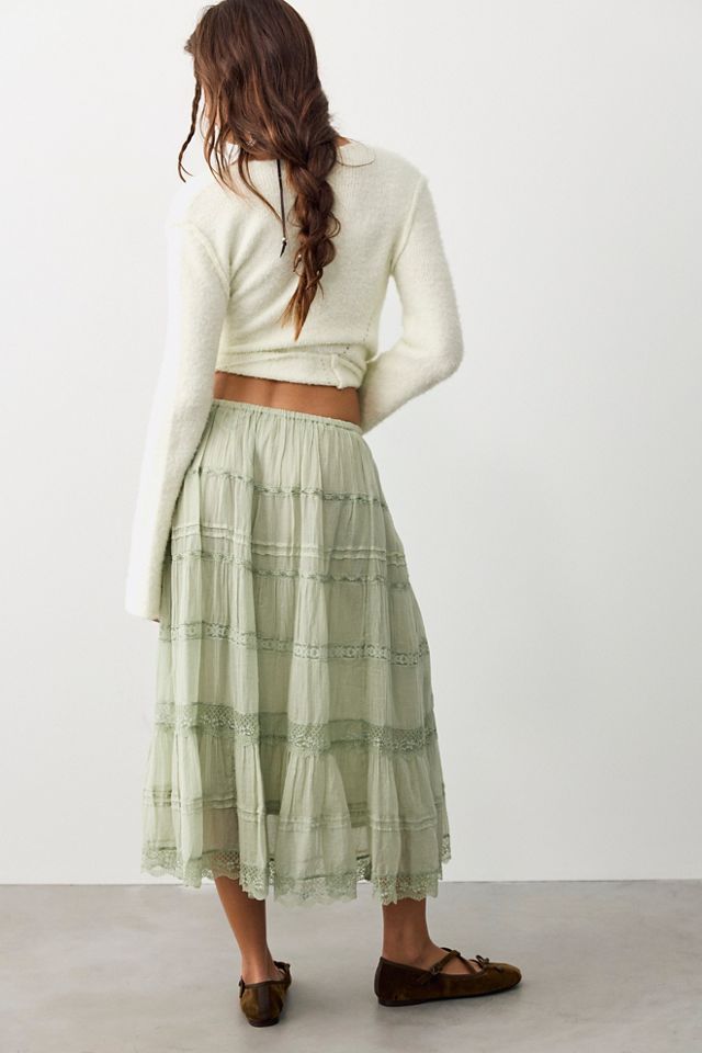 FP One Lily Lace Midi Skirt #1