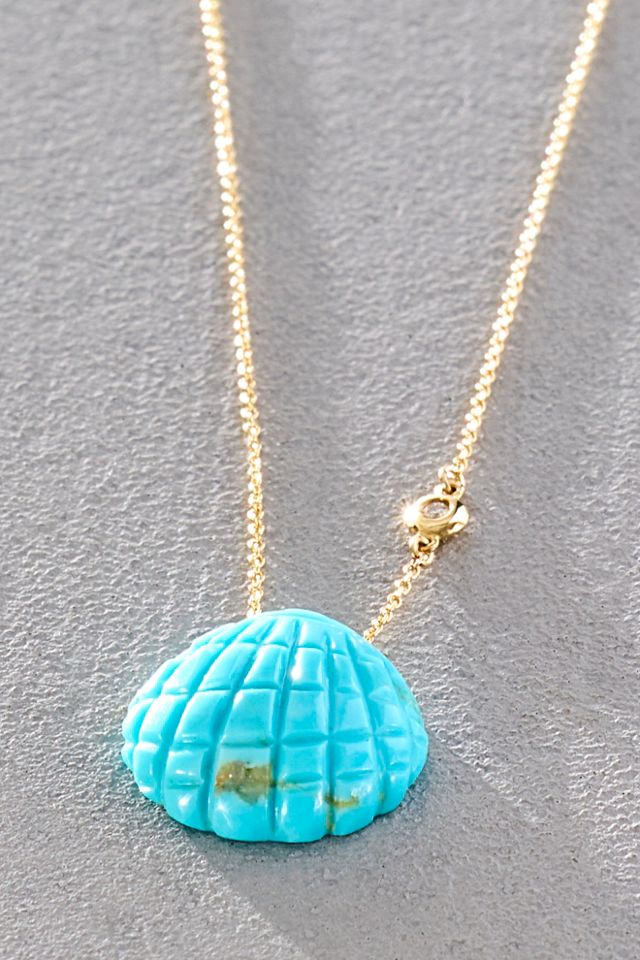 Elisabeth Bell Turquoise Shell Necklace #1