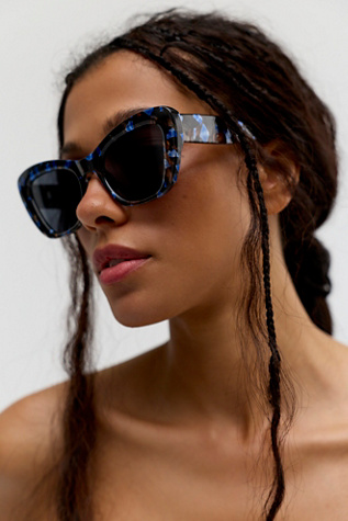 Laguna Butterfly Sunglasses at Free People in Navy