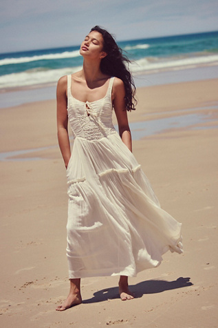 Nightingale Seersucker Midi Dress