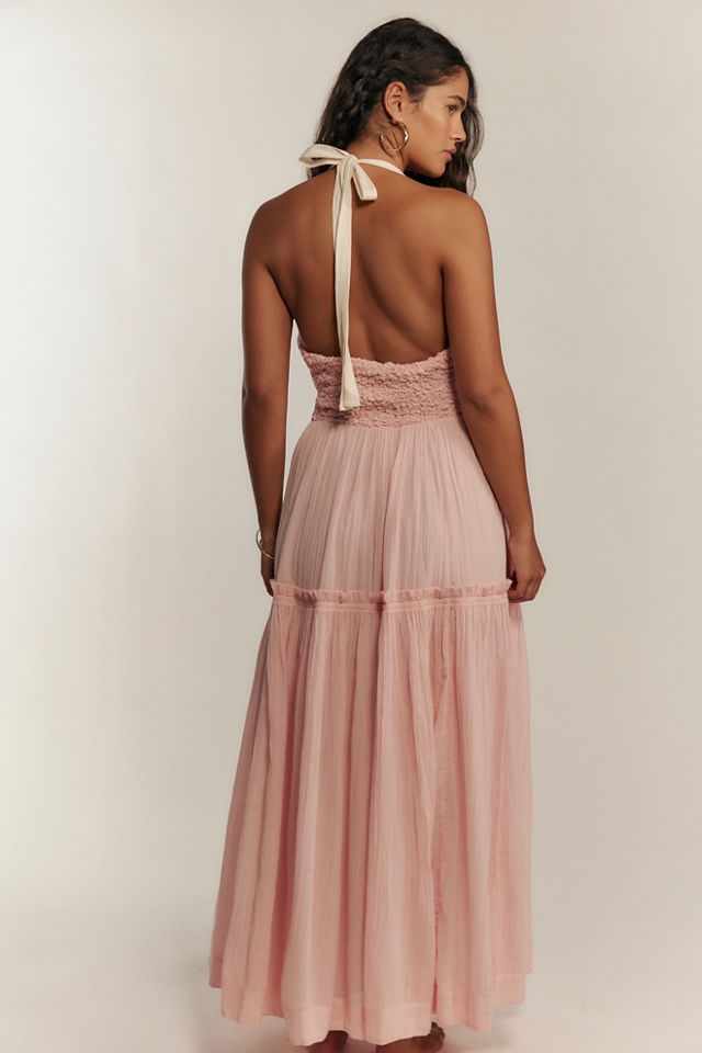 A Masterpiece Maxi Dress by free-est at Free People in Pink, Size: L