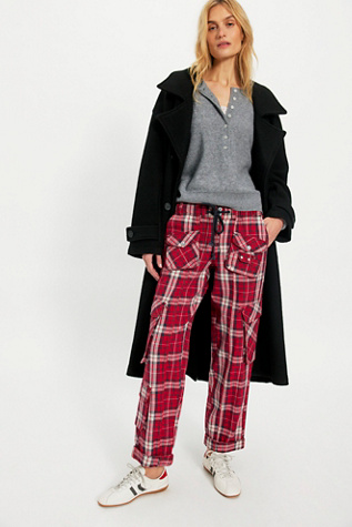 We The Free Tahiti Menswear Pull-On Cargo Pants at Free People in Red, Size: XS