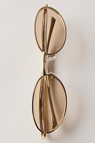 Banbe The Cruz Sunglasses at Free People in Gold