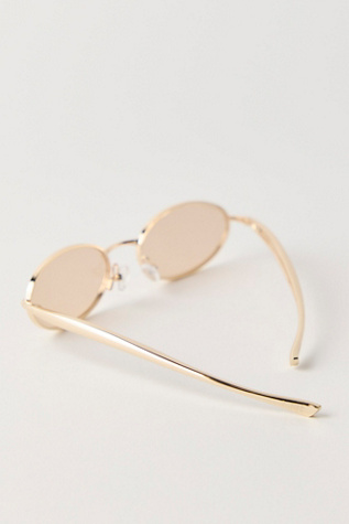 Женские солнцезащитные очки Banbe The Cruz Sunglasses, цвет: Золотой / Персиковый — фото 3