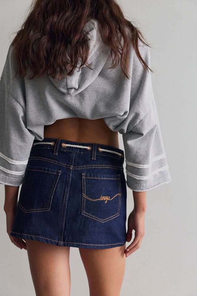 SEROYA Nandi Denim Mini Skirt #1