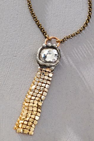 Mikal Winn Mesh Crystal Necklace