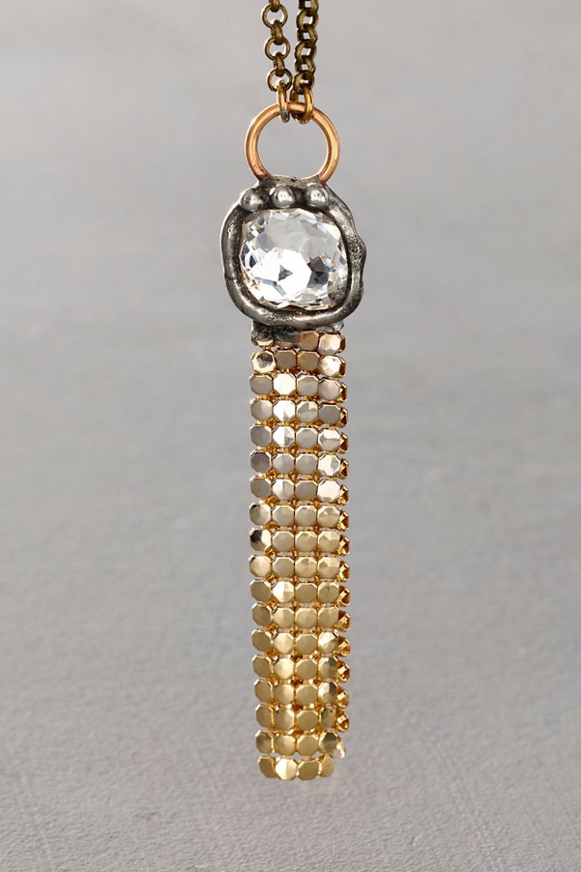 Mikal Winn Mesh Crystal Necklace #2