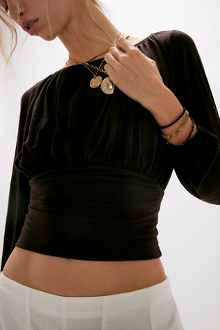 Chan Luu Triple Stone Beaded Bracelet at Free People in Red