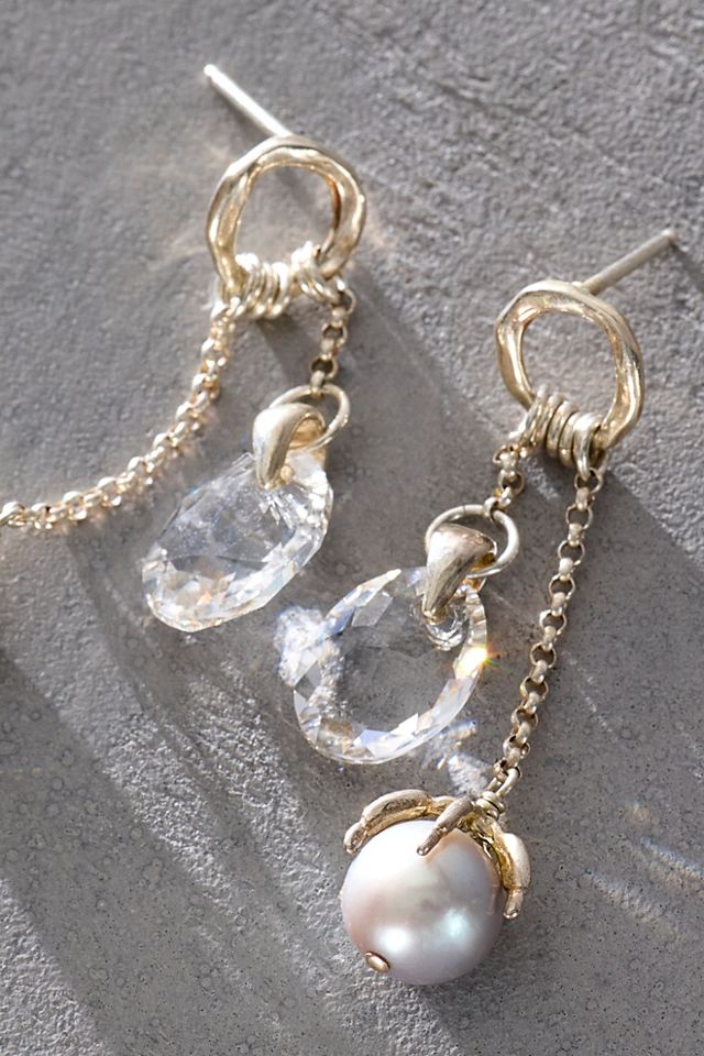 Chan Luu Pearl & Crystal Earrings #2