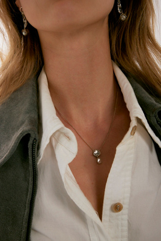Chan Luu Drop Necklace at Free People in Silver