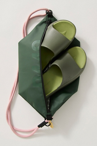 Riviera Slide Sandals by P448 at Free People in Green, Size: EU 38