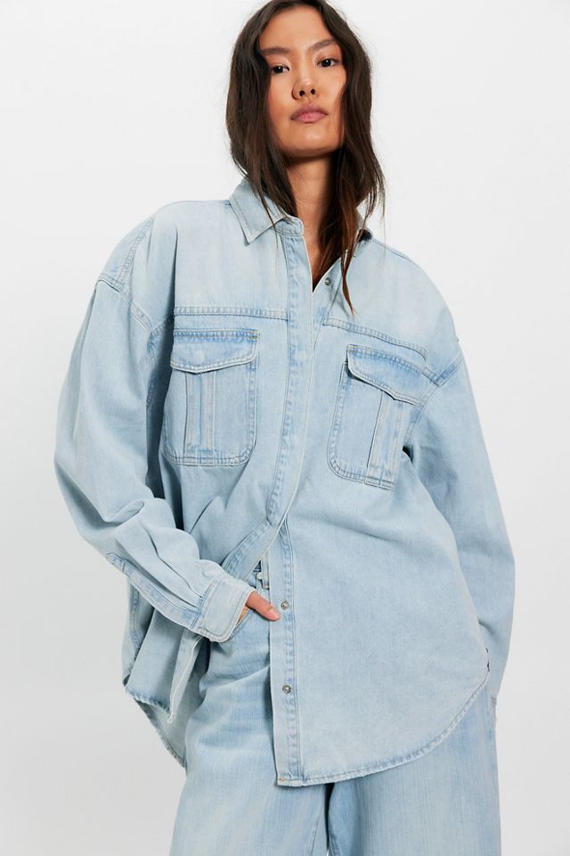 OneTeaspoon Daydream Heart Denim Button Down #2