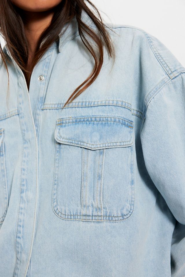OneTeaspoon Daydream Heart Denim Button Down #3