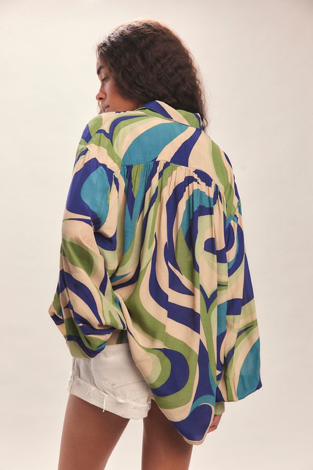 Joy Printed Button Down #1