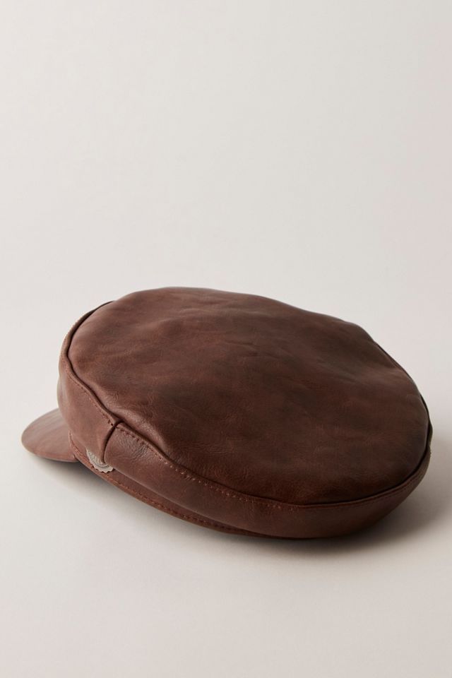 Understated Leather Cadet Hat #2