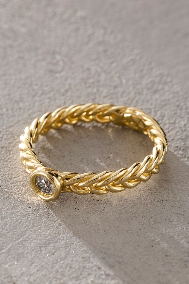 Lindsey L. Allen Braided Solitaire Ring #1