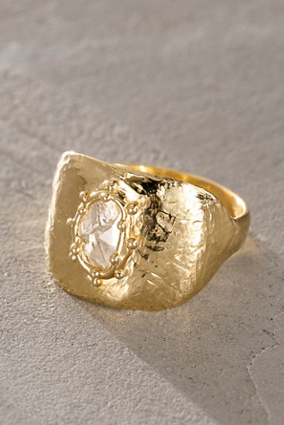 Lindsey L. Allen Diamond Slice Cigar Band Ring