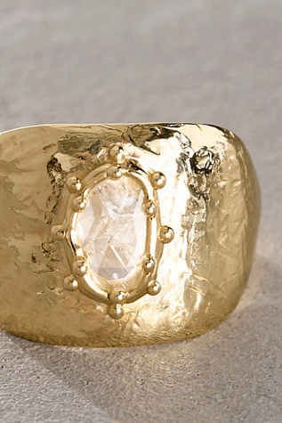 Женское кольцо Lindsey L Allen Diamond Slice Cigar Band, цвет: 10k Золотой — фото 4