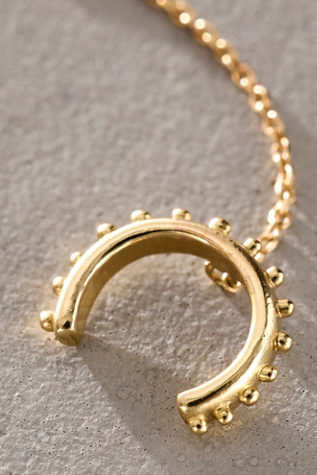 Женские серьги Free People Lindsey L. Allen Gold Granule Cuff Threader, цвет: 10k Золотой — фото 3